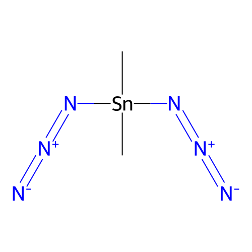 Diazido(dimethyl)stannane structure