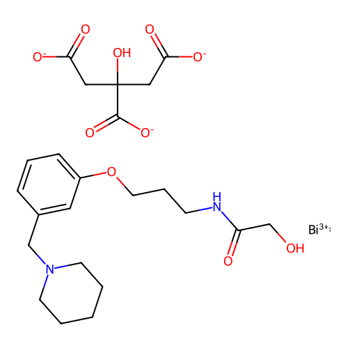 Roxatidine bismuth citrate structure
