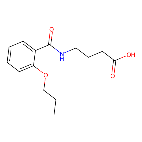 4-{[(2-Propoxyphenyl)carbonyl]amino}butanoic acid structure