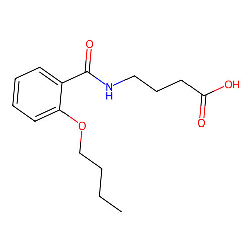 4-{[(2-Butoxyphenyl)carbonyl]amino}butanoic acid structure