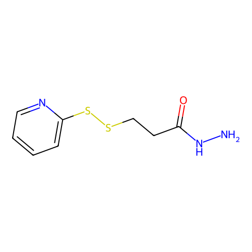 S-(2-thiopyridyl)mercaptopropionohydrazide structure