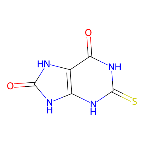 2,3,7,9-Tetrahydro-2-thioxo-1H-purine-6,8-dione structure