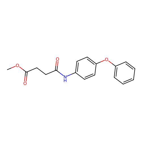 Methyl 4-oxo-4-(4-phenoxyanilino)butanoate structure