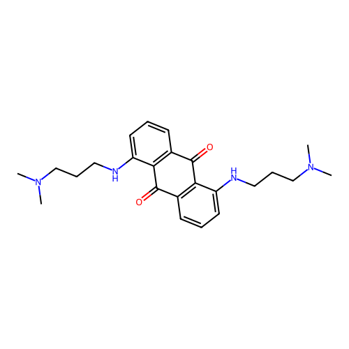 1,5-Bis((3-(dimethylamino)propyl)amino)-9,10-anthracenedione structure