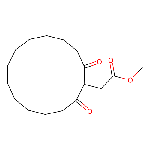 (2,14-Dioxocyclotetradecyl)acetic acid methyl ester structure