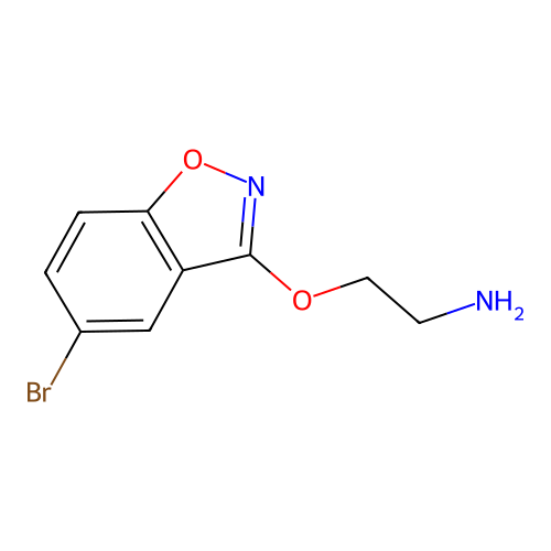 2-[(5-Bromo-1,2-benzoxazol-3-yl)oxy]ethanamine structure