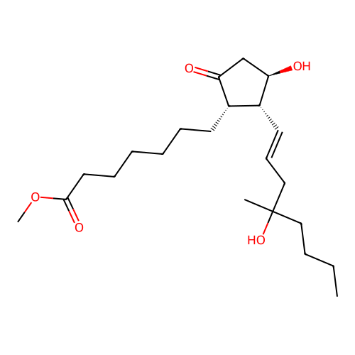 8-iso Misoprostol structure