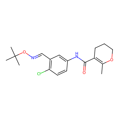Pyrancarboxanilide deriv. structure