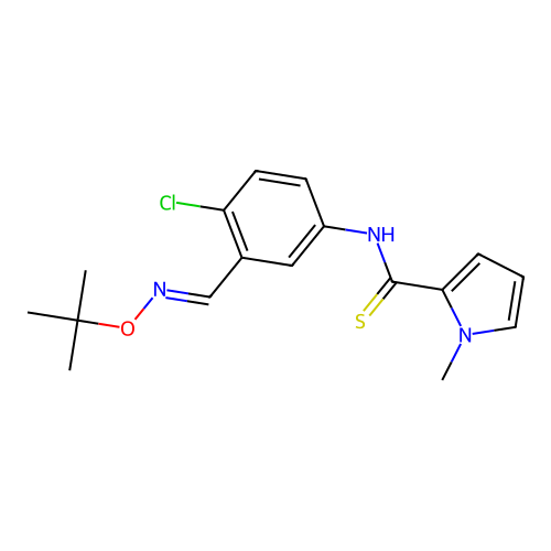 Pyrrolecarbothioanilide deriv. structure