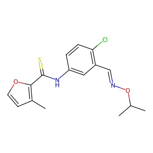 Furancarbothioanilide deriv. structure