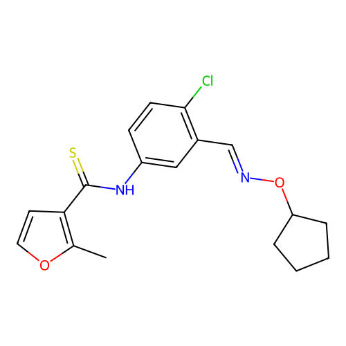 Furancarbothioanilide deriv. structure