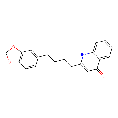 2-[4-(3,4-Methylenedioxyphenyl)butyl]-4(1H)-quinolinone structure