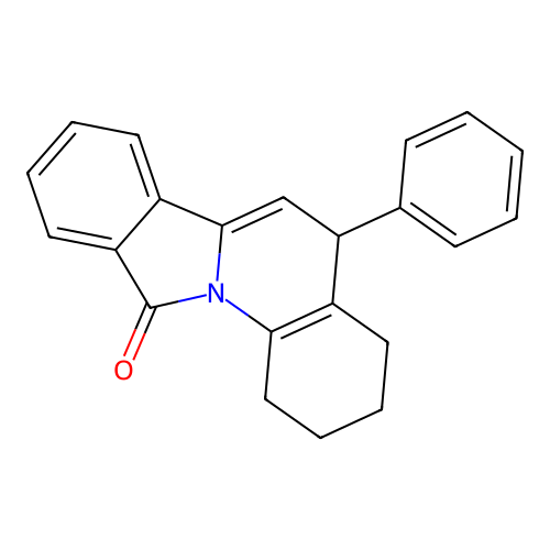5-phenyl-1,2,3,4-tetrahydroisoindolo[2,1-a]quinolin-11(5H)-one structure