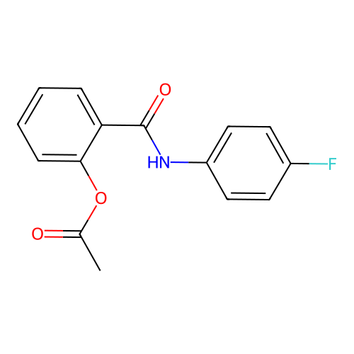 2-[(4-Fluorophenyl)carbamoyl]phenyl acetate structure