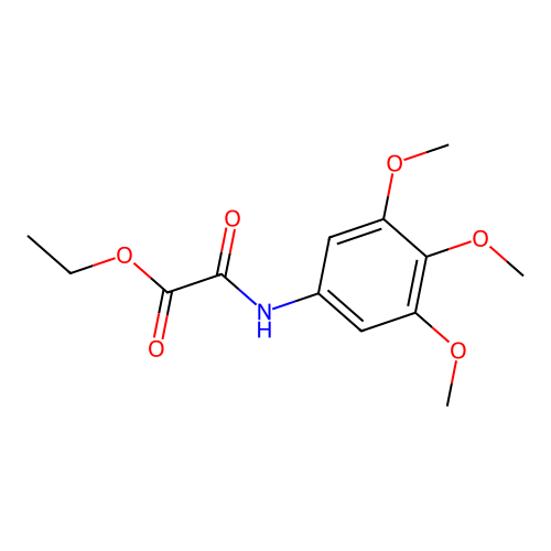 Ethyl oxo[(3,4,5-trimethoxyphenyl)amino]acetate structure