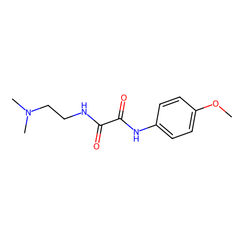 N1-(2-(dimethylamino)ethyl)-N2-(4-methoxyphenyl)oxalamide structure