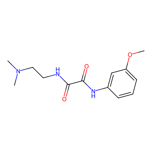 N-[2-(dimethylamino)ethyl]-N'-(3-methoxyphenyl)ethanediamide structure