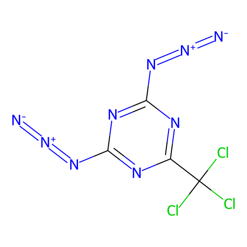 2,4-Diazido-6-(trichloromethyl)-1,3,5-triazine structure
