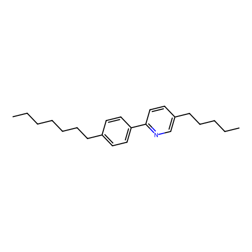 2-(4-Heptylphenyl)-5-pentylpyridine structure