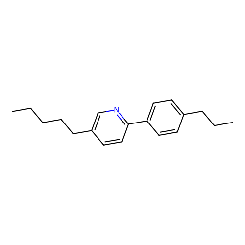 5-Pentyl-2-(4-propylphenyl)pyridine structure