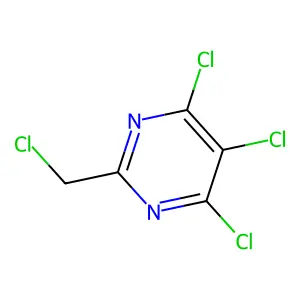 4,5,6-Trichloro-2-(chloromethyl)pyrimidine structure