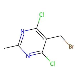 5-(Bromomethyl)-4,6-dichloro-2-methylpyrimidine structure