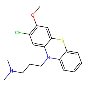 2-氯-3-甲氧基-N,N-二甲基-10H-吩噻嗪-10-丙胺 structure