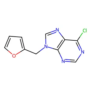 6-Chloro-9-(furan-2-ylmethyl)-9h-purine structure