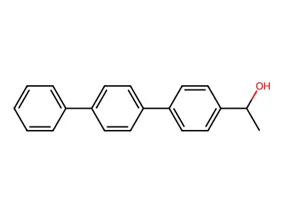 1-[4-(4-Phenylphenyl)phenyl]ethan-1-ol structure
