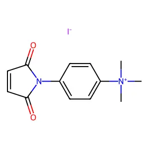 4-(N-Maleimido)phenyltrimethylammonium iodide structure
