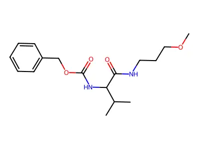 benzyl N-[1-(3-methoxypropylamino)-3-methyl-1-oxobutan-2-yl]carbamate structure