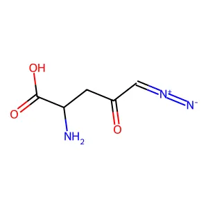 5-Diazo-4-oxo-L-norvaline structure