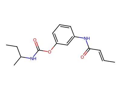 [3-(but-2-enoylamino)phenyl] N-butan-2-ylcarbamate structure