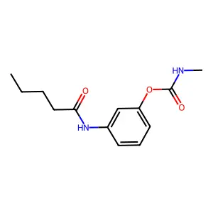 Valeranilide, 3'-hydroxy-, methylcarbamate (ester) structure