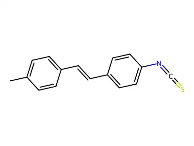 1-Isothiocyanato-4-[2-(4-methylphenyl)ethenyl]benzene structure