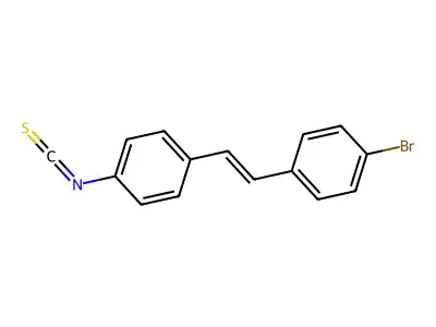 1-Bromo-4-[2-(4-isothiocyanatophenyl)ethenyl]benzene structure