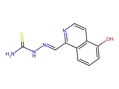2-[(5-Hydroxy-1-isoquinolinyl)methylene]hydrazinecarbothioamide structure