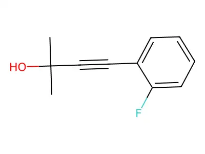 4-(2-Fluorophenyl)-2-methylbut-3-yn-2-ol structure