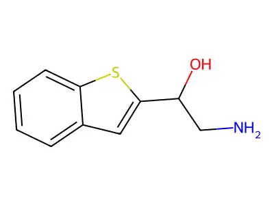 2-Amino-1-(1-benzothiophen-2-yl)ethan-1-ol structure