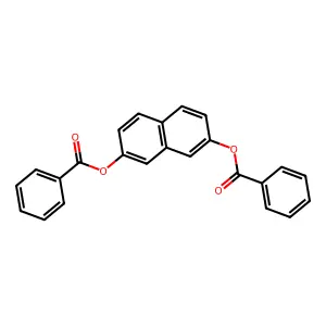 7-(Benzoyloxy)-2-naphthyl benzoate structure