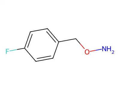 O-[(4-fluorophenyl)methyl]hydroxylamine structure