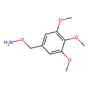 O-[(3,4,5-trimethoxyphenyl)methyl]hydroxylamine structure