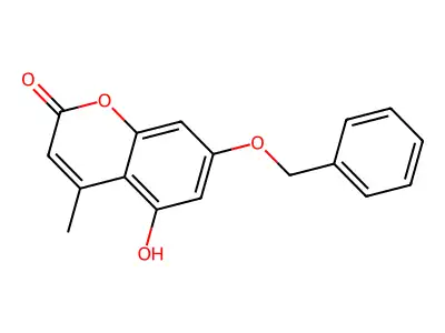 5-Hydroxy-4-methyl-7-phenylmethoxychromen-2-one structure