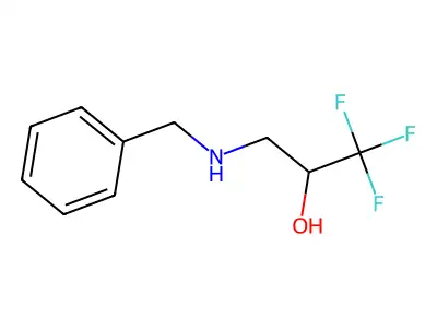 3-(Benzylamino)-1,1,1-trifluoropropan-2-ol structure