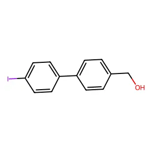 (4'-Iodo[1,1'-biphenyl]-4-yl)methanol structure