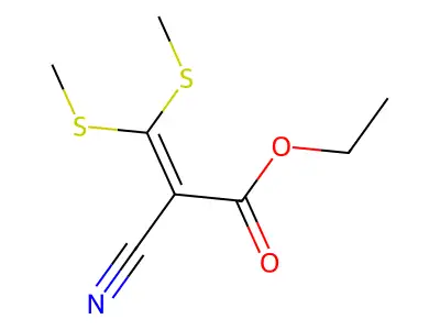 Ethyl 3,3-Bis(methylthio)-2-cyanoacrylate structure