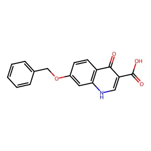 4-Hydroxy-7-benzyloxyquinoline-3-carboxylic acid structure