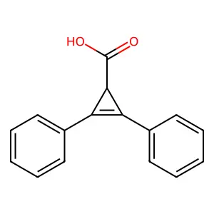 2,3-Diphenyl-2-cyclopropene-1-carboxylic acid structure