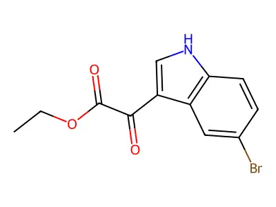 ethyl 2-(5-bromo-1H-indol-3-yl)-2-oxoacetate structure