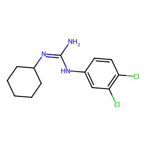 Guanidine, N-cyclohexyl-N'-(3,4-dichlorophenyl)- structure
